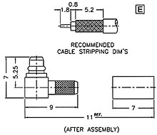 MMCX1112A1-3GT30G-316U-50 - R/A plug - Raison Enterprise Co., Ltd.