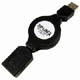 Cable, Retractable, USB 2.0 Compatible, A-A, M-F, 48", 
