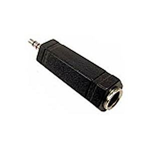 Adapter, 3.5mm Mono Plug M to 1/4