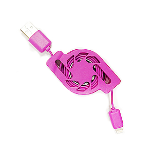 USB AM To Lightning Retractable Cable