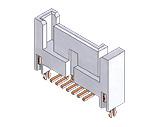 SE-XXF107121M1XX - SATA 7P PITCH=1.27mm STRAIGHT ANGLE MALE SMT TYPE - Kendu Technology Co., Ltd.