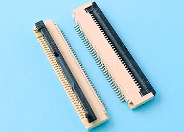 FPC 0.5mm H:2.0 Cover Lift  SMT R/A Lower Type Connector