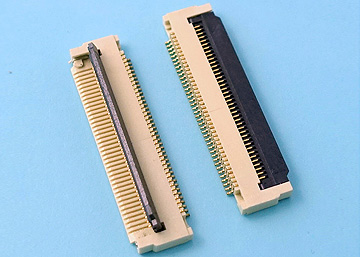 LFPC0524-40RL-TAG - FPC 0.5mm H:2.0  40Pin Cover Lift  SMT R/A Lower Type Connector - LAI HENG TECHNOLOGY LTD.