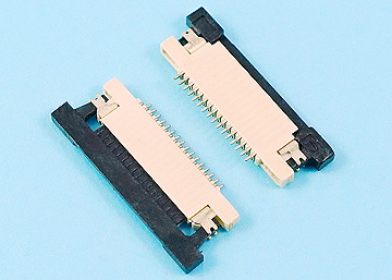 LFPC-KH825-B-XX-XX-X - FPC 0.5mm H:1.2 Push-Pull SMT R/A Bottom Contact Type Connector - LAI HENG TECHNOLOGY LTD.