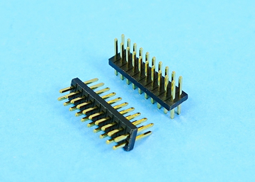 1.27mm Pin Header H:1.0 W:3.4 Dual Row Straight DIP Type