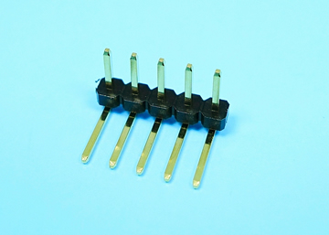 2.54mm Pin Header H:1.7 W:2.54 Single Row Down Angle DIP Type