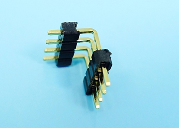 LP/H254UGX a A d／c A b -1xXX - 2.54mm Pin Header H:2.54 W:2.54 Single Row Dual Base Up Angle DIP Type - LAI HENG TECHNOLOGY LTD.