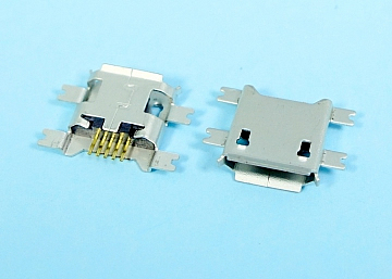 LMCUB-22TCH051A1207L - MICRO USB B TYPE 5Pin Female SMT Board Cut Type - LAI HENG TECHNOLOGY LTD.