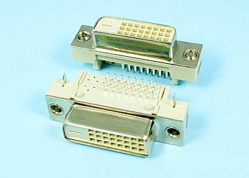 LDVI24-3V2S1X22141N0 - DVI-D Connector  Right Angle DIP 24P  Socket - LAI HENG TECHNOLOGY LTD.