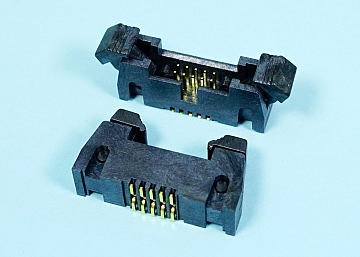 1.27 mm Pitch Box Header With Latches SMT Type