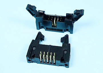 2.54 mm Pitch Box Header With Latches Right Angle Type