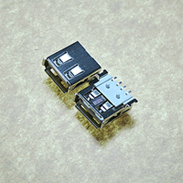 3210-SMT-W2E-01UW - USB Type A FLAT R/A SMT 4Pin NYLON PA9T White  1u