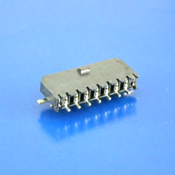 Water 3.0mm Single Row Right Angle SMT Type With Solderable Fitting Nail