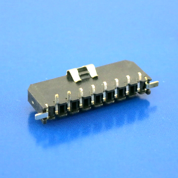 Wafer 3.0mm Single Row Vertical SMT Type With Solderable Fitting Nail