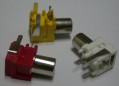 8714-3(COLOR)1 - RCA JACK 1PORT 2~4PIN RIGHT ANGLE HAVE SIX PEG - Leamax Enterprise Co., Ltd.