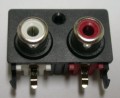 8714-4P - RCA JACK 2PORT 4PIN RIGHT ANGLE 1 LOCK HOLD - Leamax Enterprise Co., Ltd.