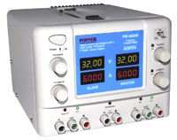 PW-4063R - ( 32V/6A x 2 + 5V/3A ; 4 Digits +  4 Display ) - Pintek Electronics Co., Ltd.