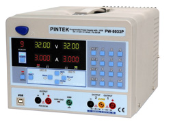 PW-8033P - ( DC 0~33V / 0~3A x2 ; Fix 5V/3A ) - Pintek Electronics Co., Ltd.