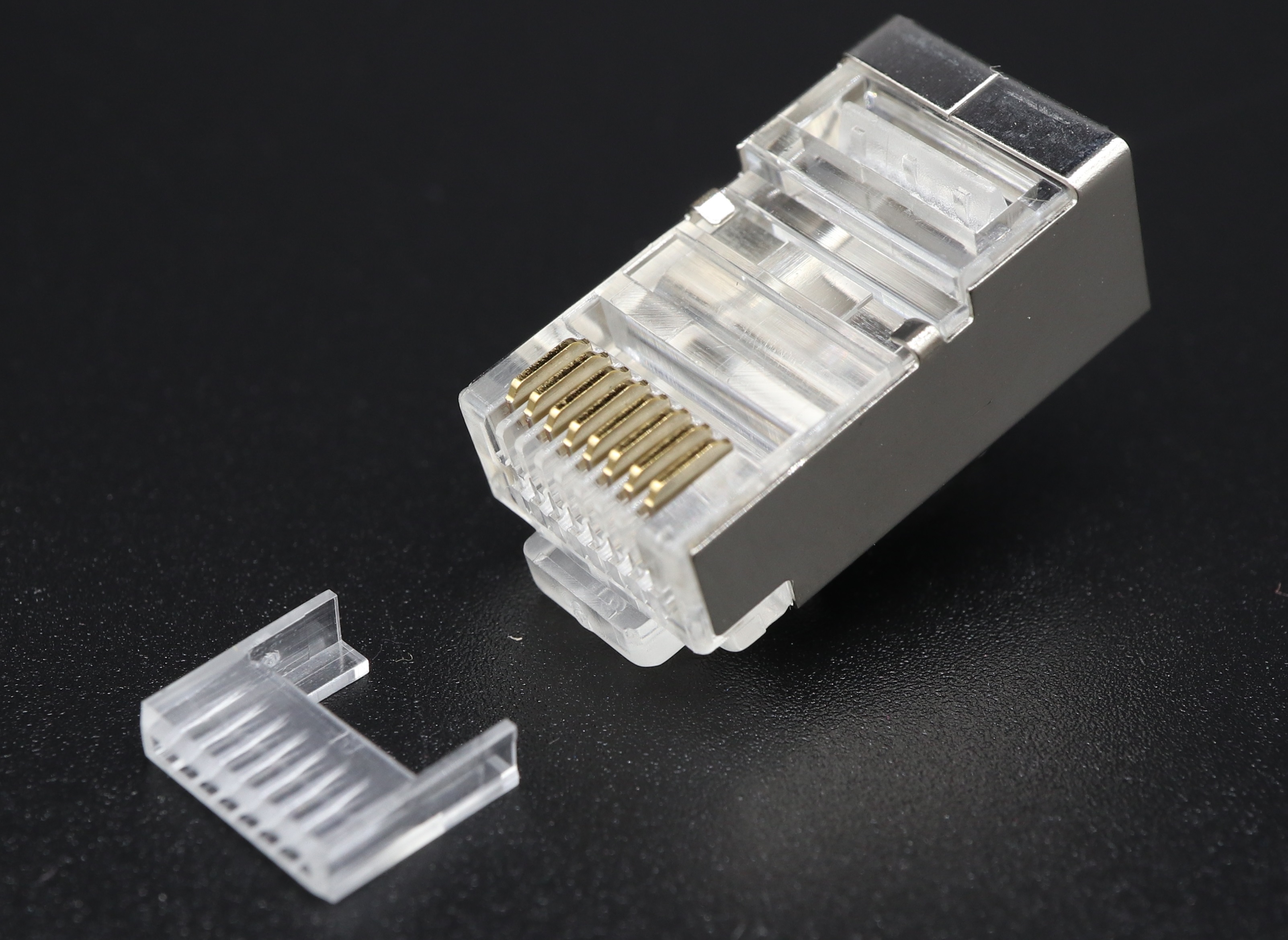 P8-009 - C5E 8P8C-R STP RJ45 Modular Plug - Plug Master Industrial Co., Ltd.