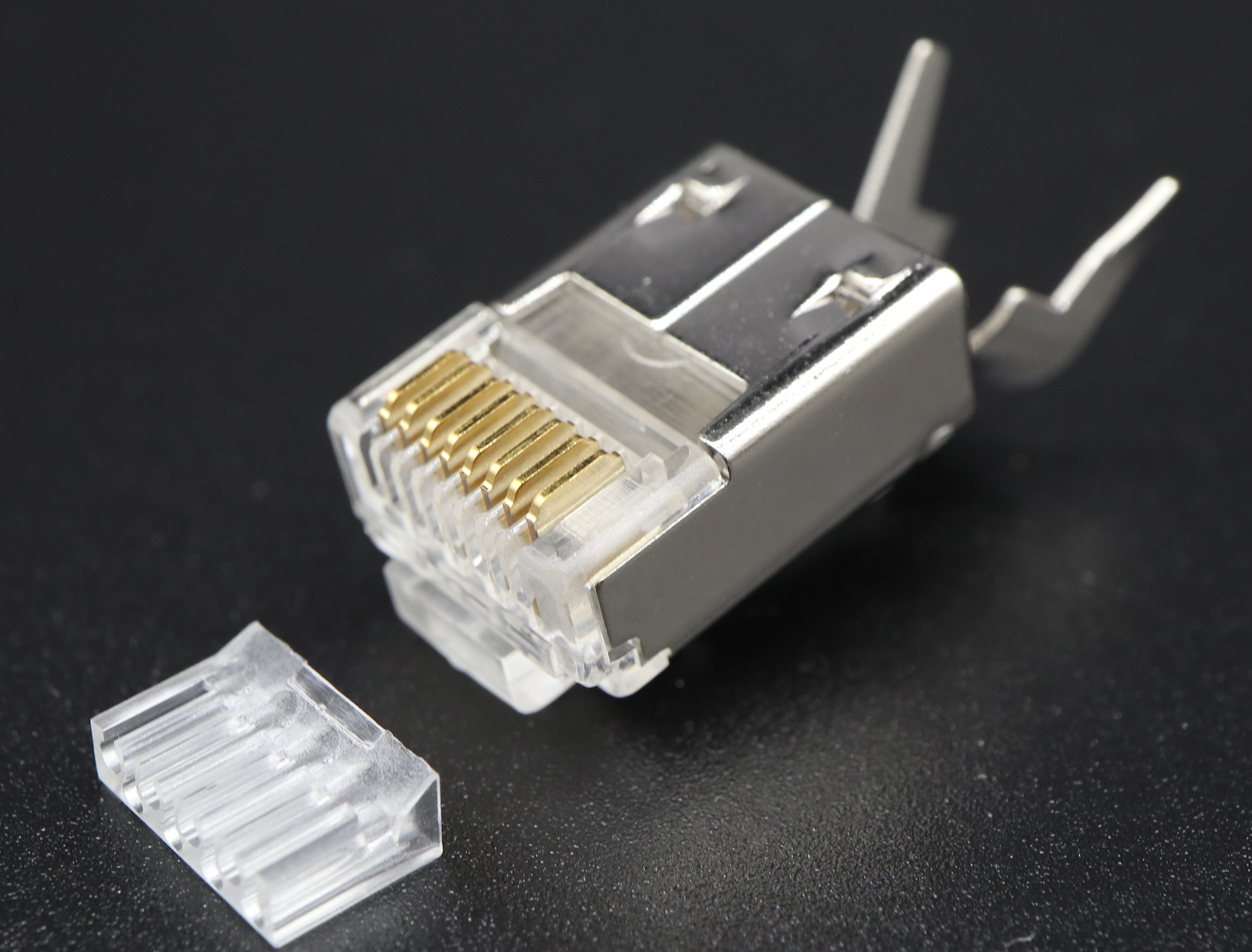 P8-M06 - C5E M-8P8C-F STP RJ45 Modular Plug - Plug Master Industrial Co., Ltd.