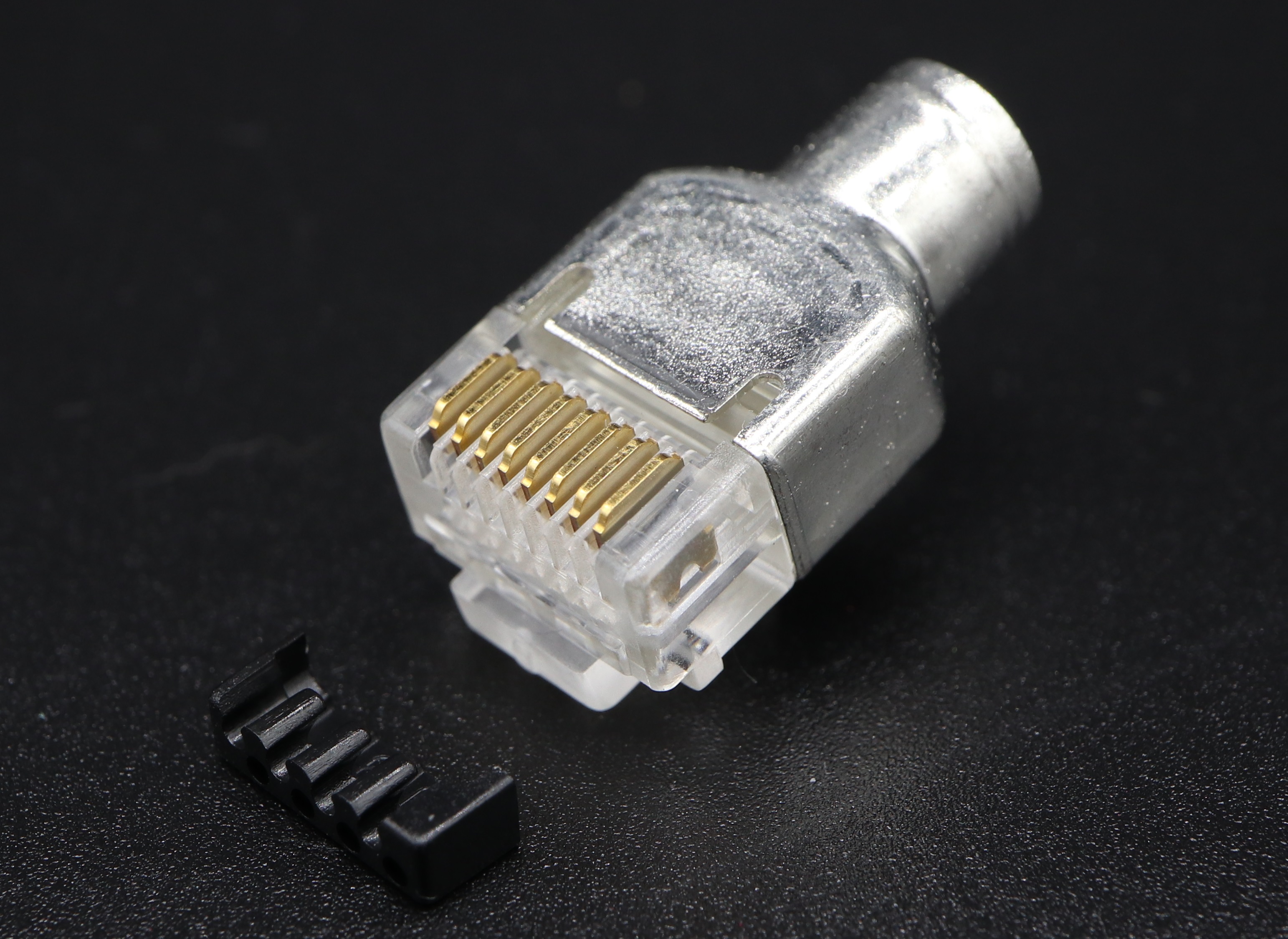 P8-M13 - C6 M-8P8C-F STP RJ45 Modular Plug - Plug Master Industrial Co., Ltd.