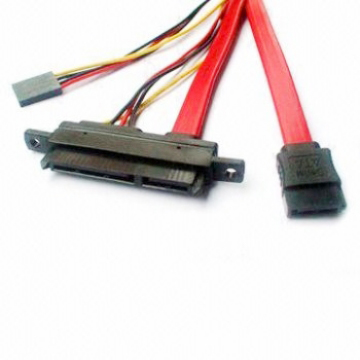 Cable - SATA Data and 4P HSG Combo Cable, Applicable to CDs, DVDs, Tape Devices and Zip Drives - Send-Victory Corp.