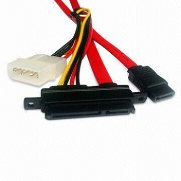 SATA Data and Power Combo Cable, Suitable for CDs, DVDs, and High Capacity Removable Devices