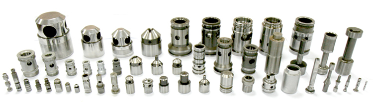 - Precision turned parts