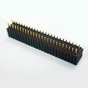 F204C - Dual Row 04 to 100 Contacts Straight Type - Townes Enterprise Co.,Ltd