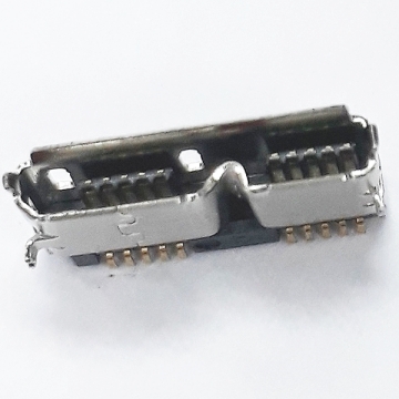USB 3.0 MICRO-B RECEPTACLE RIGHT ANGLE SMT