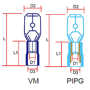  - Connector terminals